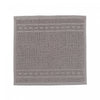 Basketweave Wash Cloth 12 x 12 Light Grey - Set of 6 Towels