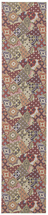Bellezza Red / Green 2'2\" x 16'0\" Area Rug