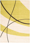 Carson Cream-Green Area Rug - 7'10