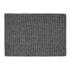 Chambray Ribbed Placemat Black - Set of 12