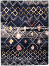 Makondo Classic Navy Blue Area Rug - 5'3\" x 7'3\"