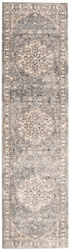 Octavian Tabriz Blue-Ivory Area Rug - 2'7\" x 8'2\"