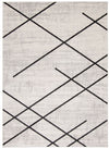 Damali Ivory/Black Machine Washable Area Rug - 8'0\" x 10'0\"