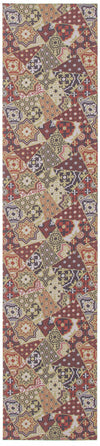 Bellezza Red / Green 2'2\" x 18'0\" Area Rug
