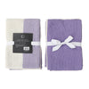 3 Pack Dual Waffle Kitchen Towel Set Lavender Kitchen Linen