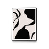\"Mouvement\" Canvas Framed Black 24x32 Wall Art