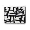 \"Native Maze\" Canvas Framed Black 40x30 Wall Art