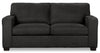 Made in Canada Fiona 58\" Chenille Fabric Twin-Size Sofa Bed with Track Arms - Grey