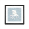 \"Serene Seaside Iii\" Matted and Framed Black 36x36 Wall Art