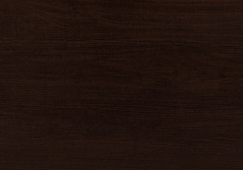 Espresso Chrome Metal Dining Table