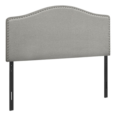Full Size Grey Linen-look Headboard