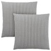 Light Grey Black Abstract Dot 2pcs Pillow