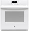 GE 27\" 4.3 Cu. Ft. Electric Wall Oven with Self Clean TrueTemp System - ADA Compliant - White - JKS3000DNWW