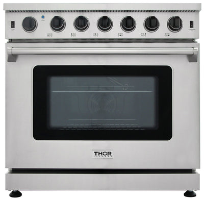 Thor Kitchen 36" 6.0 Cu. Ft. Freestanding Gas Range - LRG3601U-SS