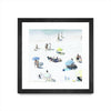 \"Happy Days\" Matted and Framed Black 36x36 Wall Art