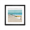 \"Lined Up\" Matted and Framed Black 36x36 Wall Art
