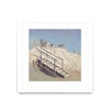 \"Beach Access\" Matted and Framed White 30x30 Wall Art