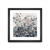 \"Crowd Sourcing\" Matted and Framed Black 30x30 Wall Art