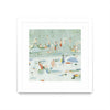 \"Summer Confetti Ii\" Matted and Framed White 36x36 Wall Art