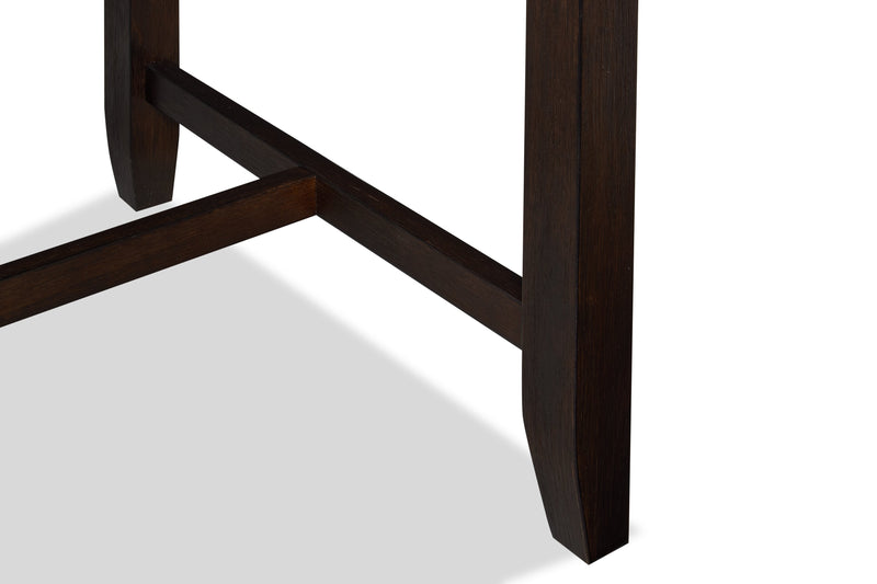 Astoria Counter-Height Dining Table with Built-in Shelves, 60\"W - Brown