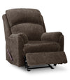 Made in Canada Baron 32\" Chenille Fabric Glider Reclining Chair - Brown