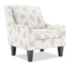 Made in Canada Sofa Lab Customizable Club 29\" Fabric Accent Chair with Wood Legs - Prairie Multicolour