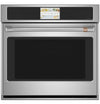 Cafe 30\" 5 Cu. Ft. Electric Wall Oven with True European Convection with Self Clean Racks - Stainless - CTS70DP2NS1