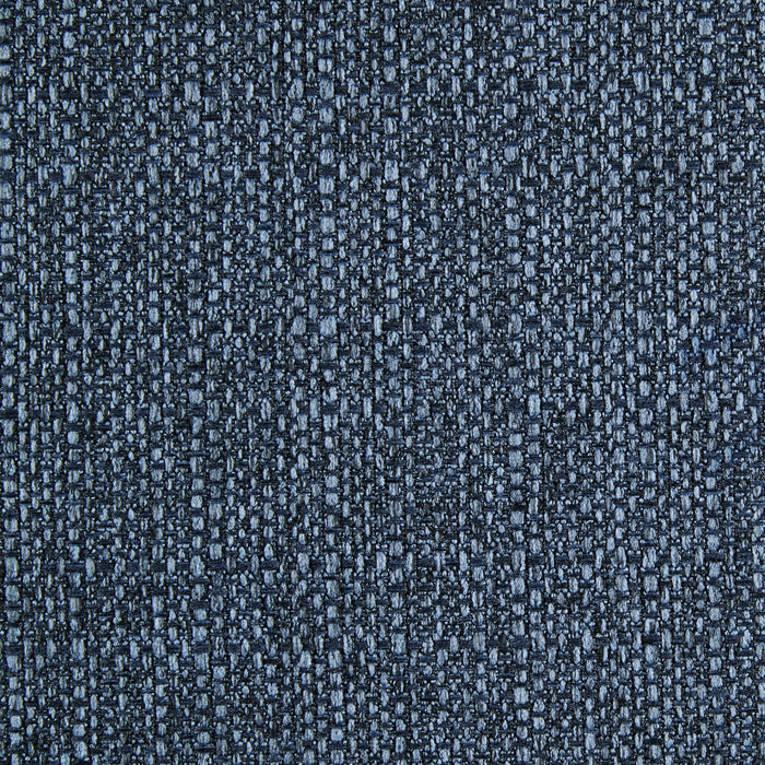 Eden Dining Chair with Linen-Look Fabric, Metal - Blue