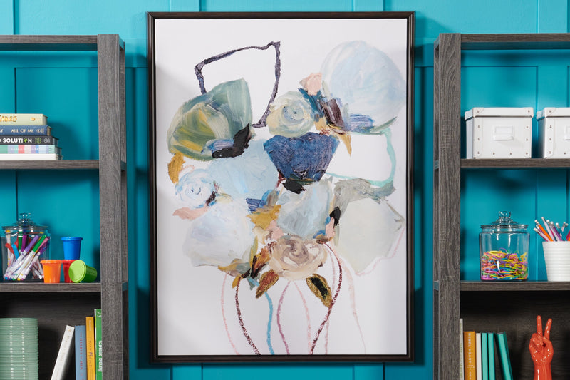 Acrylic Blue Flower - 31\" x 41\"