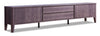 Gabe 84\" Modern TV Stand with Storage for TVs up to 90\"- Walnut Brown