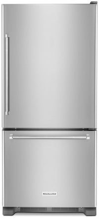 KitchenAid 19 Cu. Ft. Bottom-Mount Refrigerator - KRBR109ESS