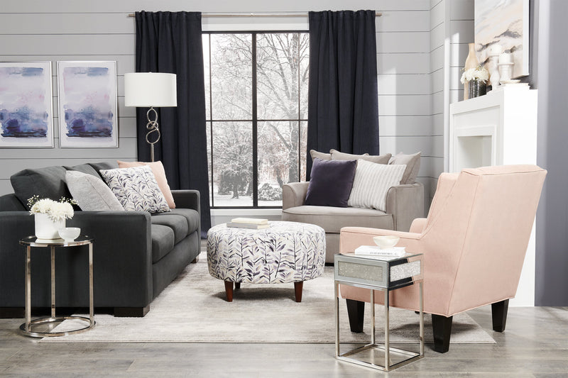 64\" Chrome Swirl Floor Lamp