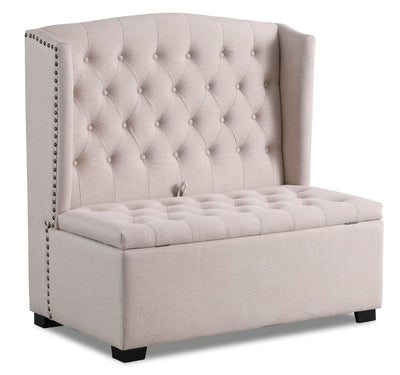 Katie Storage Bench - White - Bench in White