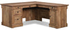 Vinecrest 65.11\" L-Shaped Corner Office Desk with 5-Drawers - Vintage Oak