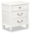 Livy 3-Drawer Nightstand for Kids, 24\"W - White