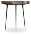 Nashik 24\" Round Accent Table - Grey Brown