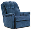 Made in Canada 35\" Chenille Fabric Power Reclining Chair - Navy Blue