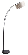 78\" Bean Oil-Rubbed Bronze 3-Light Arc Floor Lamp