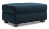 Made in Canada Customizable Sofa Lab The Trunk 39\" Chenille Fabric Storage Ottoman - Luxury Indigo Blue
