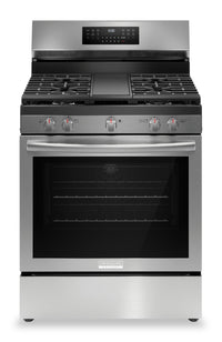 Frigidaire Gallery 5.1 Cu. Ft. Gas Range With Total Convection and Air Fry - Smudge-Proof® Stainless…
