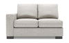 Sofa Lab Track LAF Loveseat - Luxury Silver