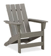 Cape Outdoor Patio Adriondack Chair - High Density Plastic, UV & Weather Resistant - Grey