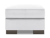 Made in Canada Customizable Sofa Lab Track 24\" Linen-Look Fabric Ottoman - Pax Ice White