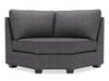 Sofa Lab Roll Curved Wedge - Luxury Charcoal