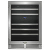 Whirlpool 24\" 5 Cu. Ft. Undercounter Wine Refrigerator - Stainless Steel - WUW55X24HS