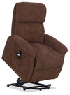 Ruben 32\" Chenille Fabric Power Lift Reclining Chair - Chocolate Brown