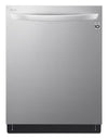 LG 24\" 46 dBA Built-In Top-Control Smart Dishwasher with QuadWash® - Smudge Proof Stainless Steel - LDTS5552S