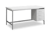 Stuart 60\" Office Desk with 3-Drawers - White