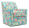 Made in Canada Sofa Lab Customizable Swivel 31\" Fabric Accent Chair - Malibu Multicolour