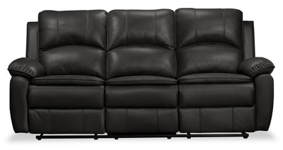 Chandler Leath-Aire Power Reclining Sofa - Grey